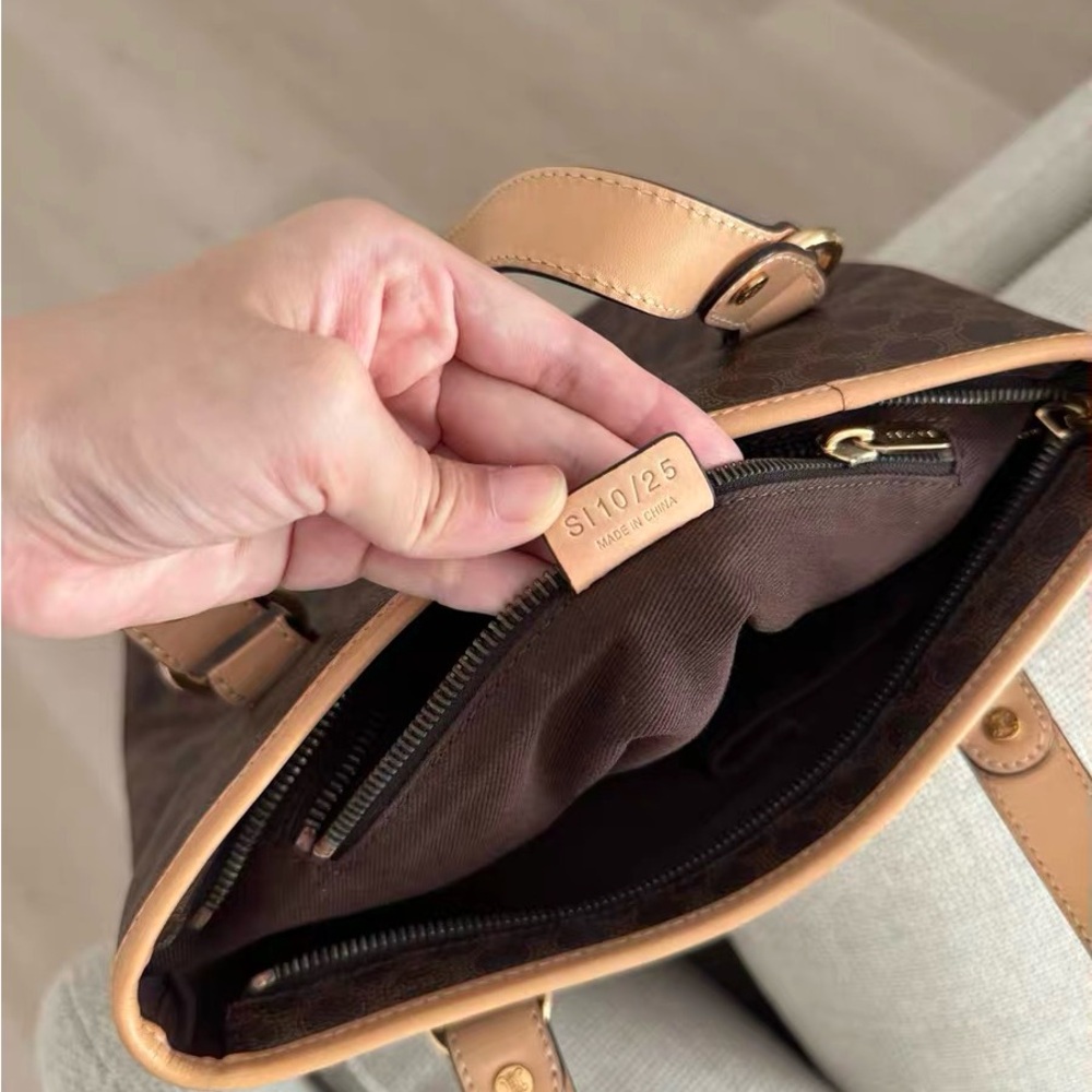 Celine Macadam Tote Bag PVC Brown – Authentic - Picture 7 of 16